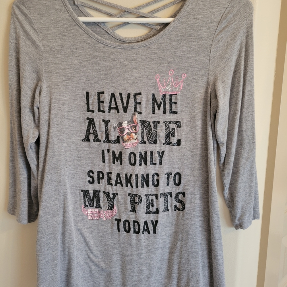 Justice girls Ling sleeve tee